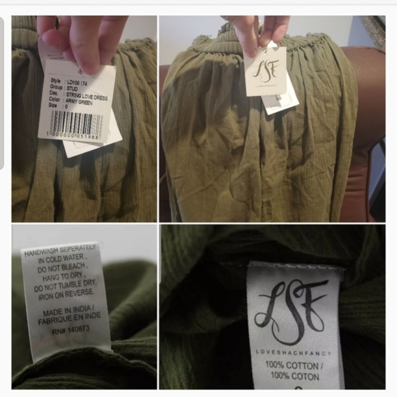 SOLD--Love Shack Fancy Halter Maxi Dress Sz 0 NWT! - Picture 7 of 8